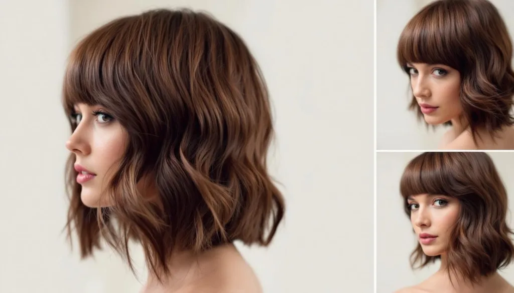 ich habe diesen stufenschnitt mit pony 4 wochen lang ausprobiert und meine haare sahen völlig anders aus – entdecke meinen erfahrungsbericht und die beeindruckenden veränderungen.