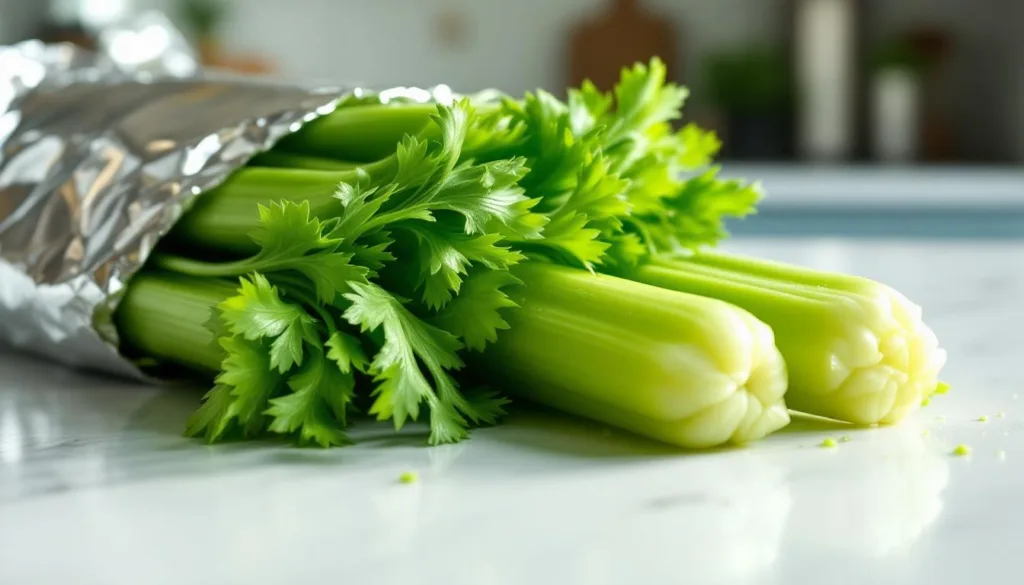entdecken sie, warum sellerie in alufolie wochenlang frisch und knackig bleibt und wie diese methode die haltbarkeit ihres gemüses effektiv verlängert.